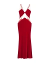 Elisabetta Franchi Red Carpet Woman Maxi Dress Red Size 8 Polyester, Elastane, Polyamide In Red