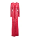 Elisabetta Franchi Red Carpet Woman Maxi Dress Red Size 4 Polyester, Elastane