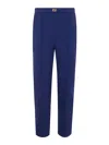 Elisabetta Franchi Regular Classic Trousers In Azul