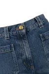Elisabetta Franchi Regular Palazzo Jeans In Denim Vintage