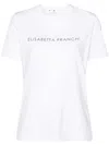 Elisabetta Franchi Rhinestone Embellished Cotton T-shirt In White