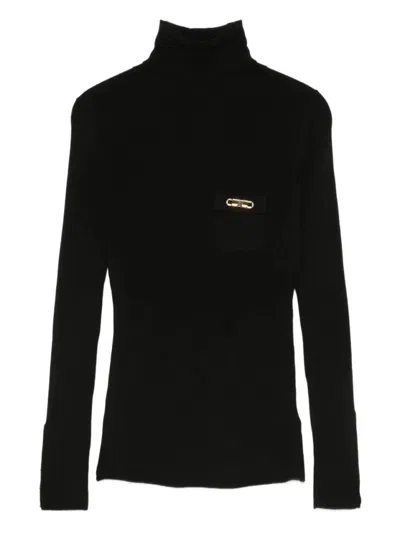 ELISABETTA FRANCHI ELISABETTA FRANCHI RIBBED HIGH NECK SWEATER