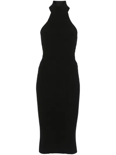 Elisabetta Franchi Knit Dress In Black  