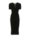 Elisabetta Franchi Ribbed-knit Dress In Black