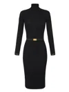 Elisabetta Franchi Ribbed Knit Dress With Belt