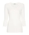 Elisabetta Franchi Ribbed-knit Jumper In White
