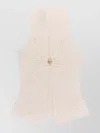 Elisabetta Franchi Ribbed Knitted Top With Metal Detail