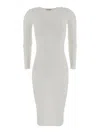 Elisabetta Franchi Ribbed Midi Dress