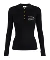 Elisabetta Franchi Collared Top With Ribbed Texture And Sleeves In Black