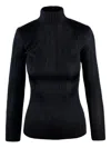 Elisabetta Franchi Black Viscose Yarn Sweater With Logo Details In Black