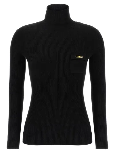 ELISABETTA FRANCHI ELISABETTA FRANCHI RIBBED TURTLENECK SWEATER