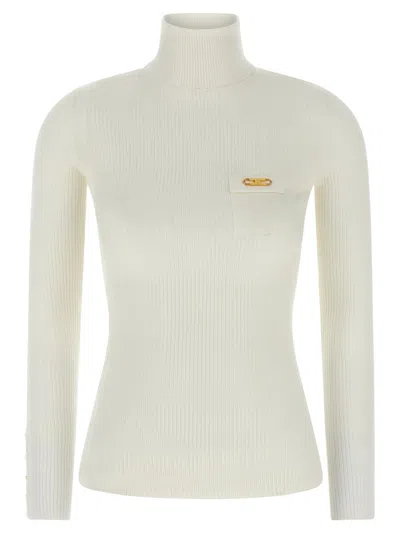 ELISABETTA FRANCHI ELISABETTA FRANCHI RIBBED TURTLENECK SWEATER
