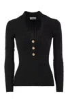 Elisabetta Franchi V Neck Sweater In 110