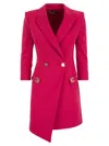 Elisabetta Franchi Coat Dress With Turn Lock Plaques