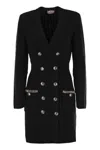 Elisabetta Franchi Robe Manteau In Black