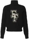 Elisabetta Franchi Roll-neck Wool Jumper In 黑色