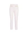 Elisabetta Franchi Gerade Hose Mit Logo-applikation In Pink