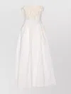 Elisabetta Franchi Roses Corset Floral Heart Midi Dress