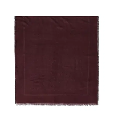 Elisabetta Franchi Rouge Noir Jacquard Scarf In Red