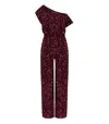 Elisabetta Franchi Rouge Noir Jumpsuit With Sequins In Red