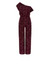 Elisabetta Franchi Rouge Noir Jumpsuit With Sequins In Red