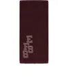 Elisabetta Franchi Rouge Noir Ribbed Scarf In Brown
