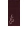 Elisabetta Franchi Rouge Noir Ribbed Scarf In Brown