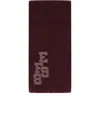 Elisabetta Franchi Rouge Noir Ribbed Scarf In Brown