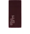 Elisabetta Franchi Rouge Noir Ribbed Scarf In White
