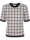 Elisabetta Franchi Patterned-jacquard T-shirt