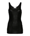 Elisabetta Franchi Logo-print Top In Black
