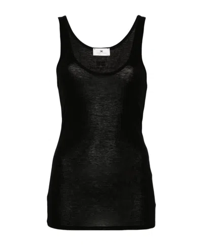 ELISABETTA FRANCHI LOGO-PRINT TOP