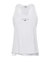 Elisabetta Franchi Jersey Tank Top With Logo In White