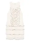 Elisabetta Franchi Viscosa Dress In Neutral