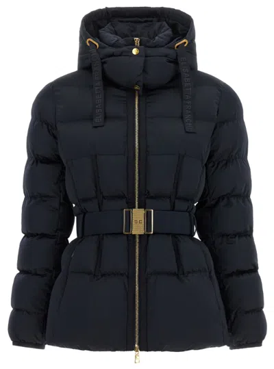 Elisabetta Franchi Sail Fabric Jacket In Transparent