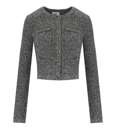 ELISABETTA FRANCHI SALEPEPE BOUCLÉ CARDIGAN