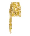 Elisabetta Franchi Viscose Skirt In Yellow