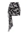 Elisabetta Franchi Floral-print Draped Mini Skirt In Multi