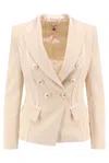 Elisabetta Franchi Blazer In Beige