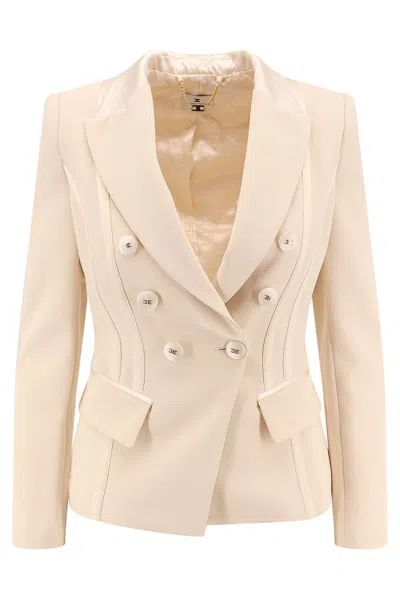Elisabetta Franchi Blazer In Beige