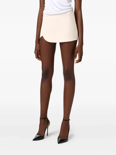 Elisabetta Franchi Satin-finish Shorts In Pink