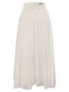 Elisabetta Franchi Flowing Satin Skirt