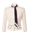 Elisabetta Franchi Black Jacket With Tailored Silhouette In White
