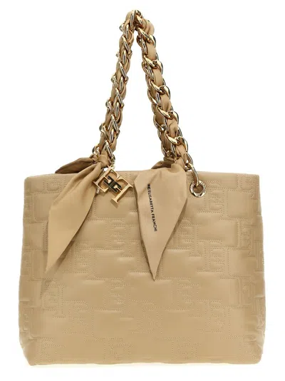 Elisabetta Franchi Tote Bags  Woman Color Beige In Beige