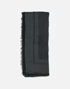 Elisabetta Franchi Lurex Jacquard Pashmina Scarf In Black