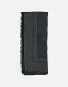Elisabetta Franchi Lurex Jacquard Pashmina Scarf In Black