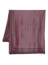 Elisabetta Franchi Geometric-pattern Scarf In Red
