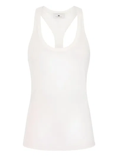 Elisabetta Franchi Scoop-neck Tank Top In White
