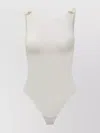 Elisabetta Franchi Scoop Neckline Thong Cut Lingerie In White