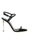 Elisabetta Franchi 110mm Crystal-embellished Sandals In Black